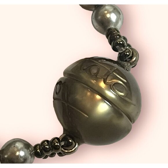 Tataborello Designer Tata MADE IN ITALY Crystal Rhinestone Faux Pearl Bracelet - Picture 7 of 9